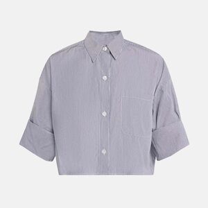 TWP Next Ex Shirt in Blue / White Stripe, size XS / S